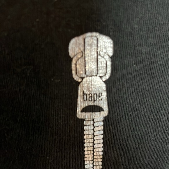 BAPE Black ABC Camo Shark T-Shirt by A Bathing Ape - Picture 5 of 10